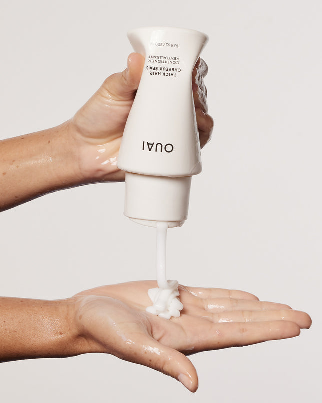 For thick hair, this color-safe conditioner deeply moisturizes to fight frizz, nourish and repair. It also leaves you hair looking and smelling amazing.