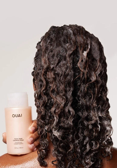 For thick hair, this color-safe shampoo cleanses and deeply moisturizes while strengthening and fighting frizz. It also leaves hair smelling amazing.