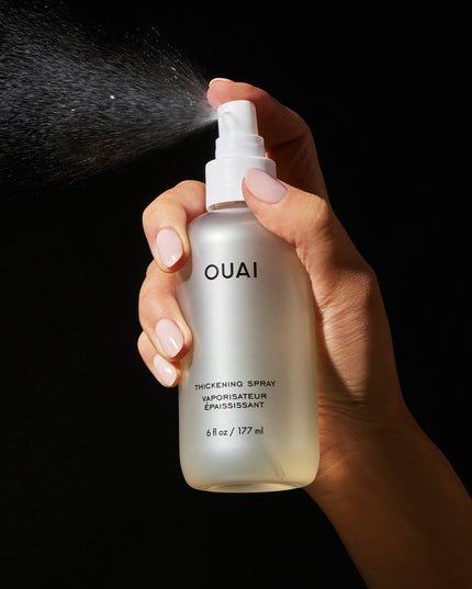 This Thickening Spray instantly gets your strands looking thicker & fuller. It helps repair for hair that’s soft & healthy with volume that lasts.