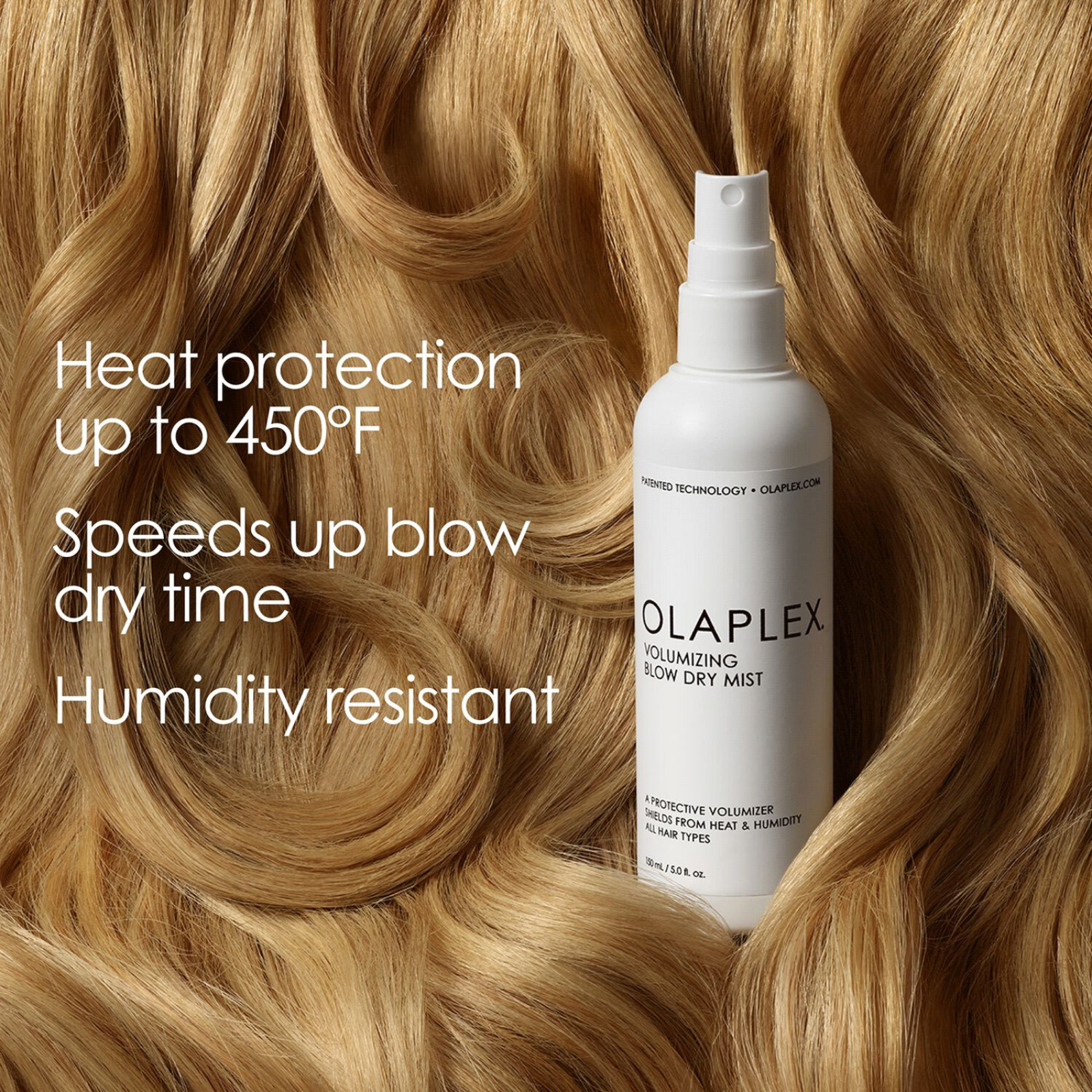 The Volumizing Blow Dry Mist repairs and protects hair for faster, healthier-looking blowouts with buildable volume with lasting body and bounce. The Volumizing Blow Dry Mist speeds up blow dry, provides humidity resistance and heat protection up to 450ºF/232ºC. With Volumizing Blow Dry Mist there is no crunchy or sticky feeling, just touchable soft, shiny, bouncy hair. The Volumizing Blow Dry Mist is Sulfate Free and PH Balanced.