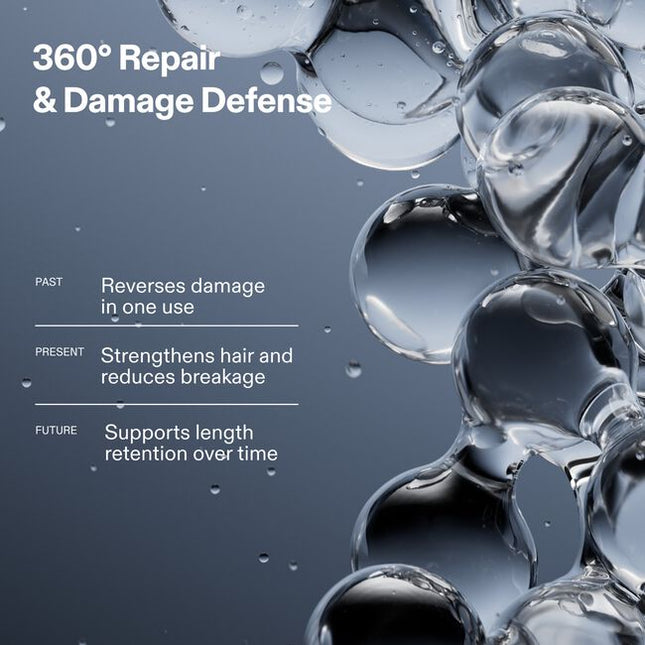 Transform damaged hair in just 3 minutes before you shampoo with N°.3PLUS. This hair damage repair treatment is clinically proven to create 3X stronger,* softer hair.** It rebuilds all 3 hair bonds deep in every strand for 360° repair and damage defense—past, present, and future. For all hair types and all types of damage. Fast. Easy. Protein-free and color-safe. Powered by patented OLAPLEX Bond Building Technology™.