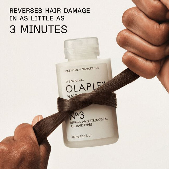 A powerful, clinically proven pre-shampoo treatment that leaves hair 3X stronger after just one use.* No.3 is the complete bond builder to repair and strengthen hair at home by rebuilding all 3 hair bonds. Formulated for all hair types and all levels of hair health, this weekly treatment is key for your healthiest-looking hair.
*When used with No.4 Bond Maintenance® Shampoo