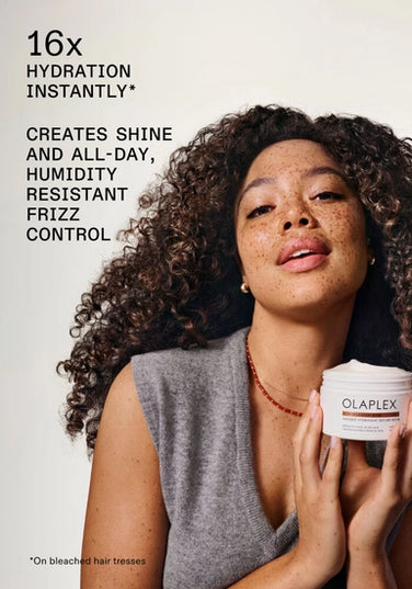 This deeply restorative, moisturizing hair mask for dehydrated hair or medium to coarse hair types is formulated with Biomimetic Cuticle Technology to lock in intense hydration and strength and seal hair cuticles for up to 5 washes to prevent moisture loss. This hydrating hair mask instantly reduces and protects against breakage up to 5 washes while delivering shine and all-day frizz control.