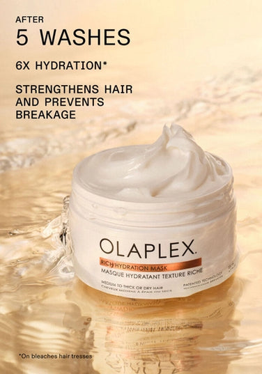 This deeply restorative, moisturizing hair mask for dehydrated hair or medium to coarse hair types is formulated with Biomimetic Cuticle Technology to lock in intense hydration and strength and seal hair cuticles for up to 5 washes to prevent moisture loss. This hydrating hair mask instantly reduces and protects against breakage up to 5 washes while delivering shine and all-day frizz control.