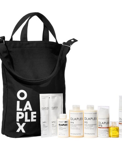 Elevate your artistry with a Pro exclusive featuring our iconic best-sellers and new &amp; improved N°.3PLUS Complete Repair Treatment. This limited-edition set provides everything you need to repair, protect, and style—perfectly packed into an OLAPLEX tote.