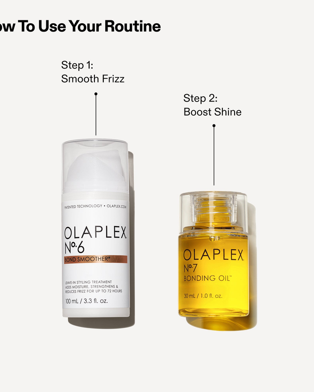 The reparative styling routine for instant shiny, smoother hair and heat protection.