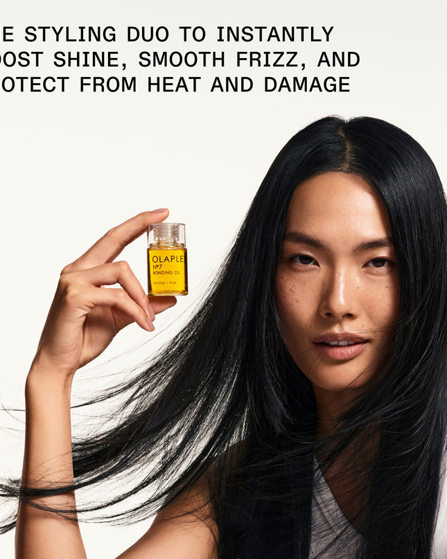 The reparative styling routine for instant shiny, smoother hair and heat protection.