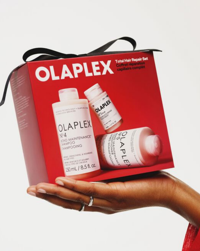 The ultimate holiday upgrade for medium to coarse hair types—this limited-edition 3-step routine reverses damage and strengthens hair for all your seasonal styling. Use N°.3PLUS as a pre-shampoo treatment, followed by N°.4 Shampoo and N°.5 Conditioner for hair that looks and feels like a gift.