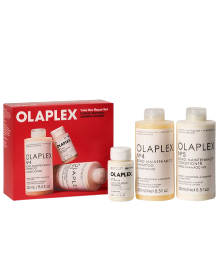 The ultimate holiday upgrade for medium to coarse hair types—this limited-edition 3-step routine reverses damage and strengthens hair for all your seasonal styling. Use N°.3PLUS as a pre-shampoo treatment, followed by N°.4 Shampoo and N°.5 Conditioner for hair that looks and feels like a gift.
