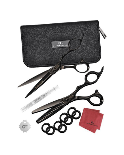 OG Barber Shear Collection
Sharper cuts - Legendary style
Black titanium coating with integrated ball bearing mechanism
Distinctive edgy design - Superior craftsmanship
Unique blade curvature designed to enhance cutting performance