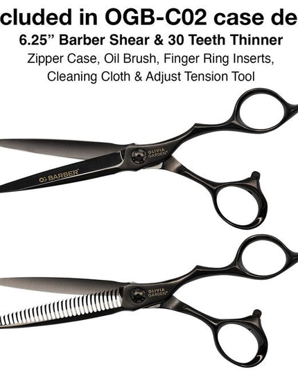 OG Barber Shear Collection
Sharper cuts - Legendary style
Black titanium coating with integrated ball bearing mechanism
Distinctive edgy design - Superior craftsmanship
Unique blade curvature designed to enhance cutting performance