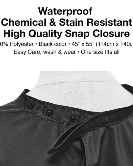 The Olivia Garden NewCycle Pro All-Purpose Cape is a sleek, professional cape designed to protect clients during everyday salon services—while supporting a more sustainable future. Made from 100% recycled polyester (crafted from recycled plastic bottles), this cape is lightweight, breathable, and comfortable for all-day use.