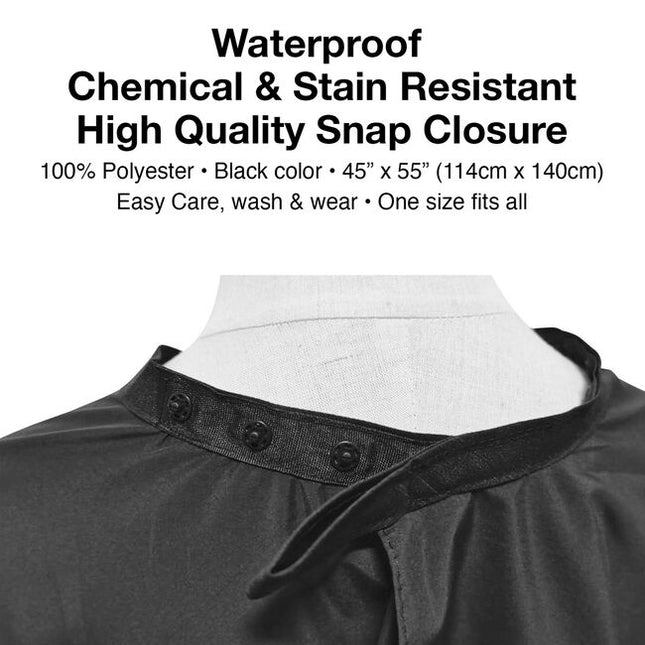 The Olivia Garden NewCycle Pro All-Purpose Cape is a sleek, professional cape designed to protect clients during everyday salon services—while supporting a more sustainable future. Made from 100% recycled polyester (crafted from recycled plastic bottles), this cape is lightweight, breathable, and comfortable for all-day use.