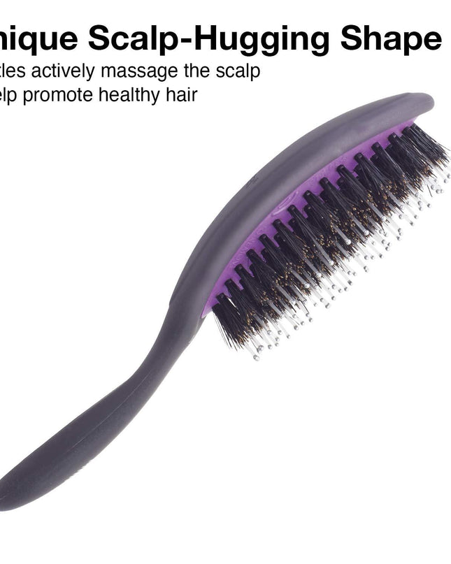 The Olivia Garden Smooth & Shine Styler is a special blend of boar & nylon bristles for superior styling on all hair types & extensions. Removable Cushion for easy cleaning to keep your brushes truly clean at all times.