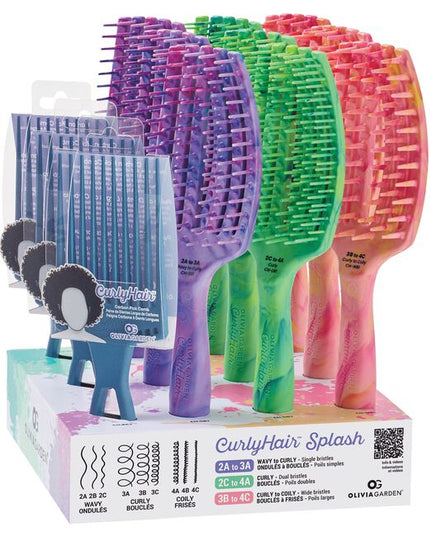 Elevate your hairstyling game with the Olivia Garden CurlyHair™ Collection, meticulously designed to cater to the diverse needs of various curl types. This innovative collection, born from four years of rigorous research and development with curly hair experts, offers professional-grade tools that enable you to detangle, define, and style curls with unprecedented ease and efficiency.