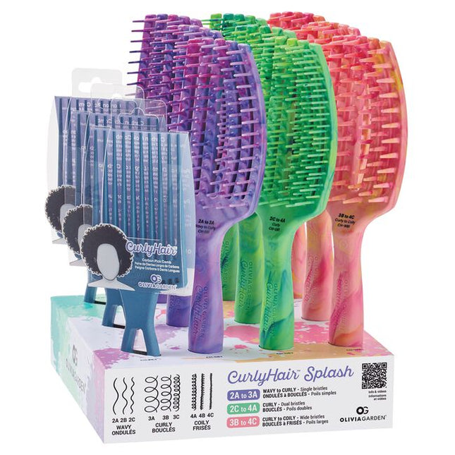 Elevate your hairstyling game with the Olivia Garden CurlyHair™ Collection, meticulously designed to cater to the diverse needs of various curl types. This innovative collection, born from four years of rigorous research and development with curly hair experts, offers professional-grade tools that enable you to detangle, define, and style curls with unprecedented ease and efficiency.