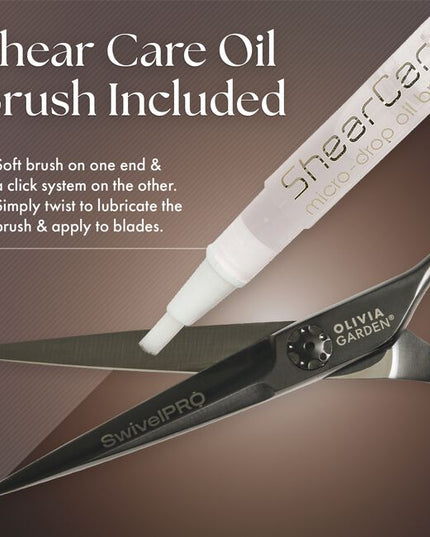 SwivelPro Shear Collection
Black titanium coating with integrated ball bearing tension dial
Special double-pivot ergonomic handle