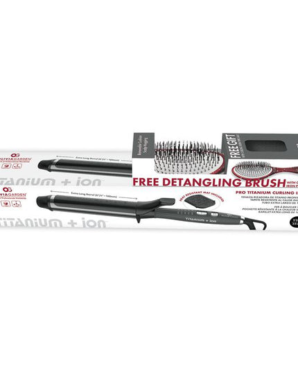 Elevate your hairstyling game with the Olivia Garden Titanium+Ion Flat Iron. This high-performance tool is designed with professionals in mind and combines cutting-edge technology with superior craftsmanship to deliver salon-quality results.