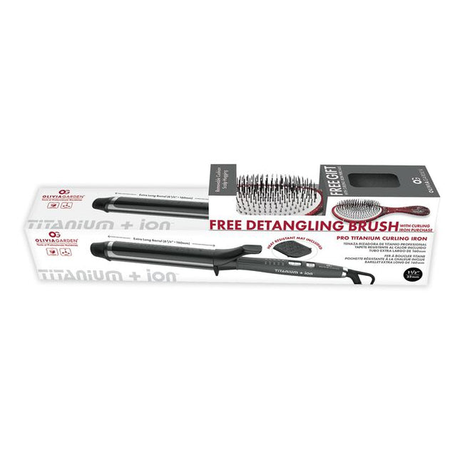 Elevate your hairstyling game with the Olivia Garden Titanium+Ion Flat Iron. This high-performance tool is designed with professionals in mind and combines cutting-edge technology with superior craftsmanship to deliver salon-quality results.