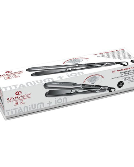 Elevate your hairstyling game with the Olivia Garden Titanium+Ion Flat Iron. This high-performance tool is designed with professionals in mind and combines cutting-edge technology with superior craftsmanship to deliver salon-quality results.