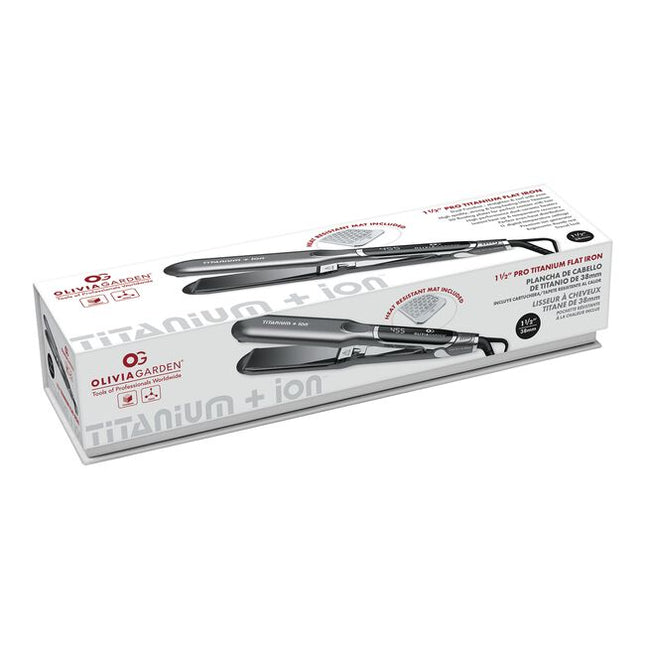 Elevate your hairstyling game with the Olivia Garden Titanium+Ion Flat Iron. This high-performance tool is designed with professionals in mind and combines cutting-edge technology with superior craftsmanship to deliver salon-quality results.