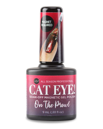Cat Eye Magnetic Gel Polish contains fine magnetic powder to create captivating designs in many combinations.
