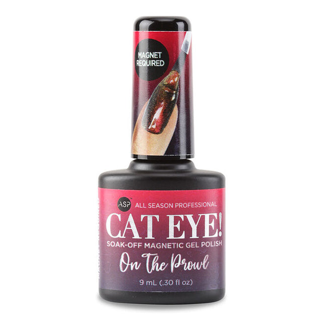 Cat Eye Magnetic Gel Polish contains fine magnetic powder to create captivating designs in many combinations.