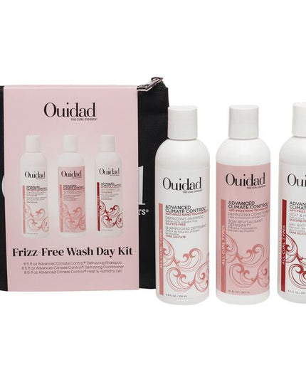 Get defined, frizz-free curls that last with this trio of best-sellers. Created for all curl types, this complete routine features our Advanced Climate Control® Defrizzing Shampoo, Defrizzing Conditioner and Heat & Humidity Gel.