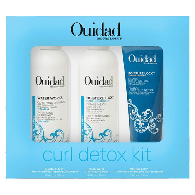 Give your curls a reset! This trio deeply cleanses removing stubborn buildup and impurities, prepping hair for maximum moisture and a fresh start.