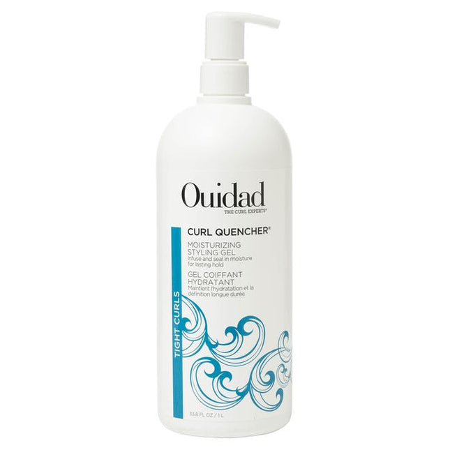 Ouidad's Curl Quencher® Moisturizing Styling Gel holds curls in place while infusing them with replenishing moisture from the inside out. Meadowfoam seed oil penetrates each strand with hydration while arnica flower helps plump and seal the cuticle for frizz-free definition. Revive your natural curl pattern with this styler that adds bounce, definition, and flexible hold.