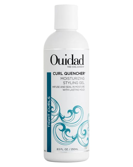 Ouidad's Curl Quencher® Moisturizing Styling Gel holds curls in place while infusing them with replenishing moisture from the inside out. Meadowfoam seed oil penetrates each strand with hydration while arnica flower helps plump and seal the cuticle for frizz-free definition. Revive your natural curl pattern with this styler that adds bounce, definition, and flexible hold.