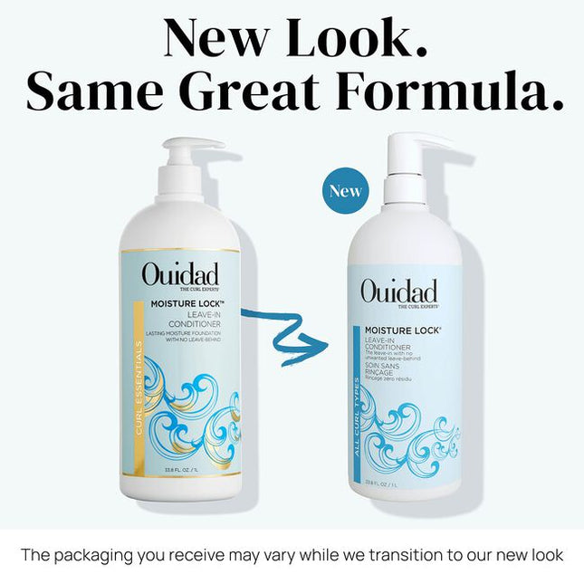 Ouidad's best-selling Moisture Lock® Leave-In Conditioner boosts hydration to encourage curl formation, adds slip for detangling, and primes hair for styling. The breathable formula works by sealing nourishment and hydration into each strand to fight frizz and add shine. Moisturizing arnica and prickly pear botanical extracts, antioxidant-packed green tea, and vitamin B5 help to repair curls and promote hair health.