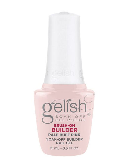 Gelish's Brush-On Builder is an all-in-one gel product that can extend, overlay, build, and create nail art. The LED cured gel coat has a unique self-leveling formula that provides perfect control to prevent sidewall flooding!