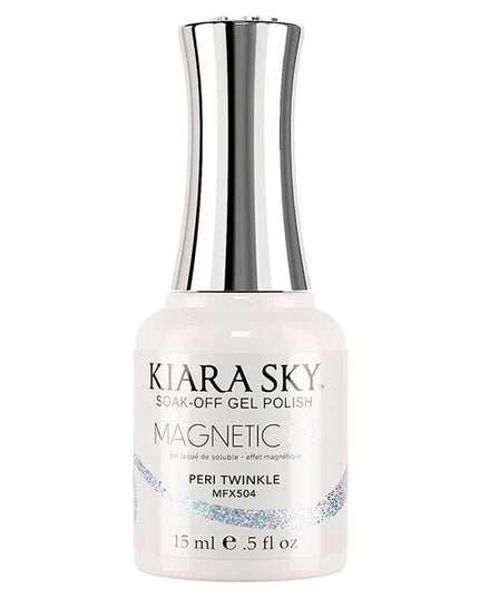 Experience the magic of magnetized nails with the Kiara Sky MagneticFX Collection. This stunning range of cat-eye gel polishes brings depth, dimension, and shimmer to every manicure. Infused with ultra-fine magnetic pigments, each shade transforms under the swipe of a magnet to reveal a mesmerizing, multi-dimensional effect.
