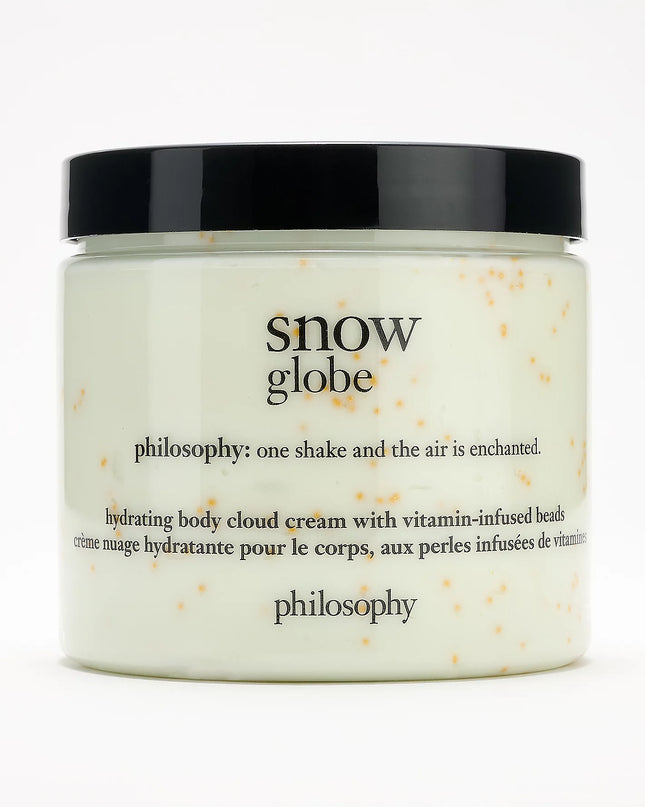 Philosophy's hydrating body cloud cream, with vitamin-infused beads, features gelling technology. The super-size edition has a cloud-like texture in a lightweight formula. The vitamin-E infused beads burst onto the skin for added body skin care that combines multiple emollient ingredients to provide the ultimate in hydration and gives your skin a light, soft feel. It instantly hydrates and provides lasting hydration for up to 24 hours.