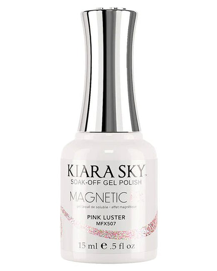 Experience the magic of magnetized nails with the Kiara Sky MagneticFX Collection. This stunning range of cat-eye gel polishes brings depth, dimension, and shimmer to every manicure. Infused with ultra-fine magnetic pigments, each shade transforms under the swipe of a magnet to reveal a mesmerizing, multi-dimensional effect.