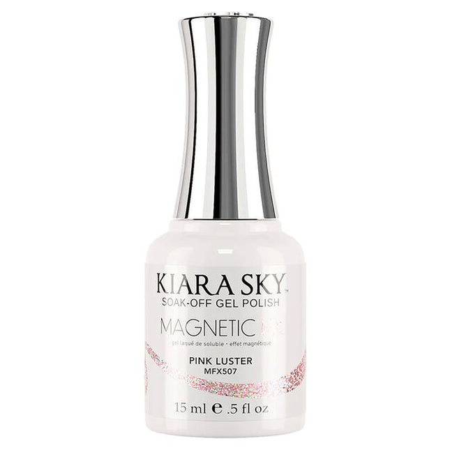 Experience the magic of magnetized nails with the Kiara Sky MagneticFX Collection. This stunning range of cat-eye gel polishes brings depth, dimension, and shimmer to every manicure. Infused with ultra-fine magnetic pigments, each shade transforms under the swipe of a magnet to reveal a mesmerizing, multi-dimensional effect.