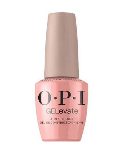 Formulated with OPI Intelli-Builder Technology™ to brilliantly adhere GELevate™ Soft Gel Tips, fill extensions and overlays, create strong and durable overlays, and build short and medium nail length, this genius builder does it all.