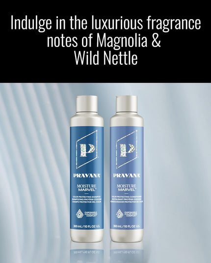 Luxurious conditioner formulated with Chromasilk Color Shine Complex and Hyaluronic Acid to restore moisture, shine, and enhance color protection for normal to dry, color-treated hair.