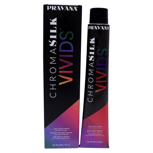 PRAVANA’s ChromaSilk VIVIDS collection is semi-permanent, non-oxidative hair color that is designed to be used without developer. VIVIDS Clear-Dilute can be used to lighten or brighten any of your VIVIDS shades.
