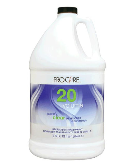 Hydrox ProCare Clear Developer features a stabilized formula that guarantees consistent, predictable results. The developer's regular lift formula provides even, beautiful color for use anytime. This Clear Developer is formulated for standard lightening action and superior gray coverage.