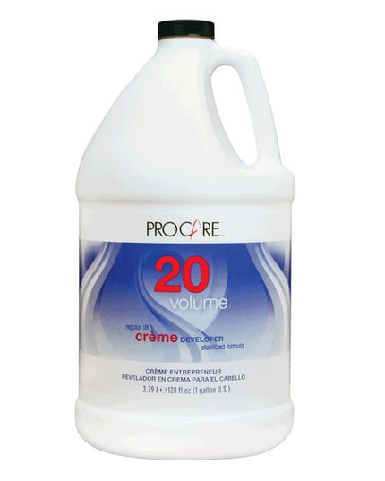 Hydrox ProCare Creme Developer gives uniform lift and color. This developer provides a thick, easy handling creme consistency for maximum color deposit.