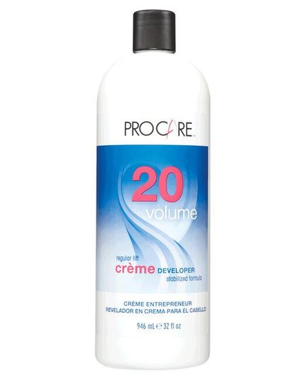 Hydrox ProCare Creme Developer gives uniform lift and color. This developer provides a thick, easy handling creme consistency for maximum color deposit.