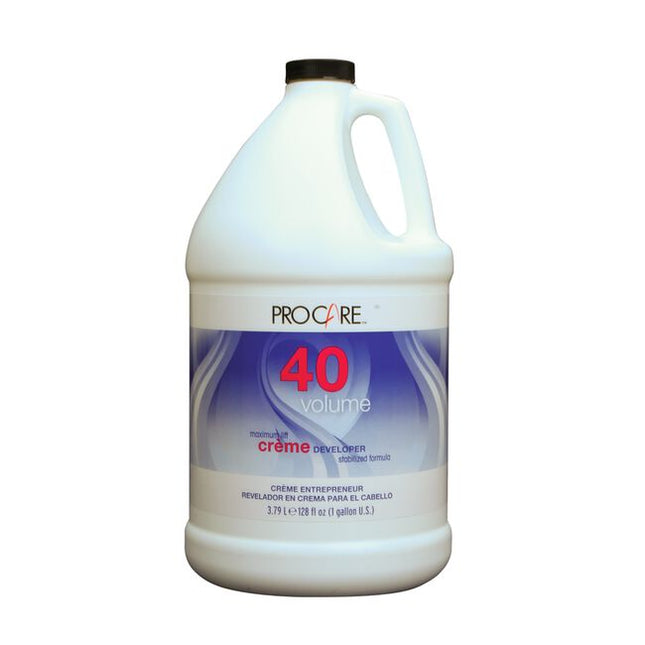 Hydrox ProCare Creme Developer gives uniform lift and color. This developer provides a thick, easy handling creme consistency for maximum color deposit.