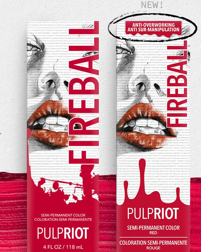 Pulp Riot's bold semi-permanent color is long lasting, intensely vivid, and fades on tone.