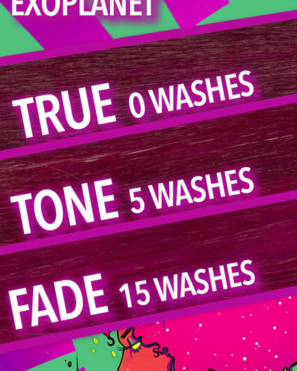 Pulp Riot's bold semi-permanent color is long lasting, intensely vivid, and fades on tone.