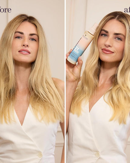 Multitasking leave-in treatment with 21 benefits. Primes hair for heat, detangles, protects from damage, and adds shine from root to tip.