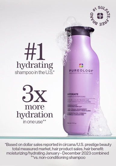 Creamy, luxurious shampoo that deeply hydrates normal to thick dry, color-treated hair. Thirst-quenching formula provides superior moisture, touchable softness and extraordinary color protection.