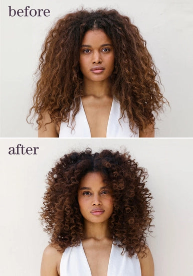 A weightless serum that helps to restore hair’s virgin-like strength, seals split ends, and infuses long-lasting shine and softness to damaged hair.