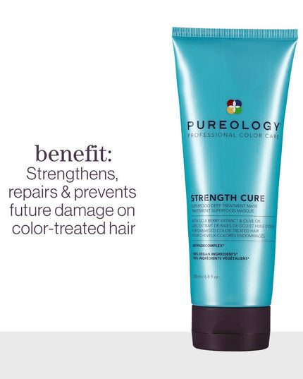 Deeply nourishing treatment with essential nutrients that repairs, strengthens, and protects hair from future damage.
